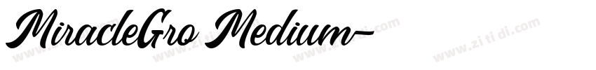 MiracleGro Medium字体转换